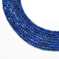 Blue Quartz Round Faceted Gemstone Beads 15" Strand