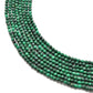 Natural Malachite Round faceted Gemstone Beads 12.5" Strand
