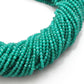 Aqua Quartz Round Faceted Gemstone Beads 14" Strand