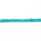 Aqua Quartz Round Faceted Gemstone Beads 14" Strand