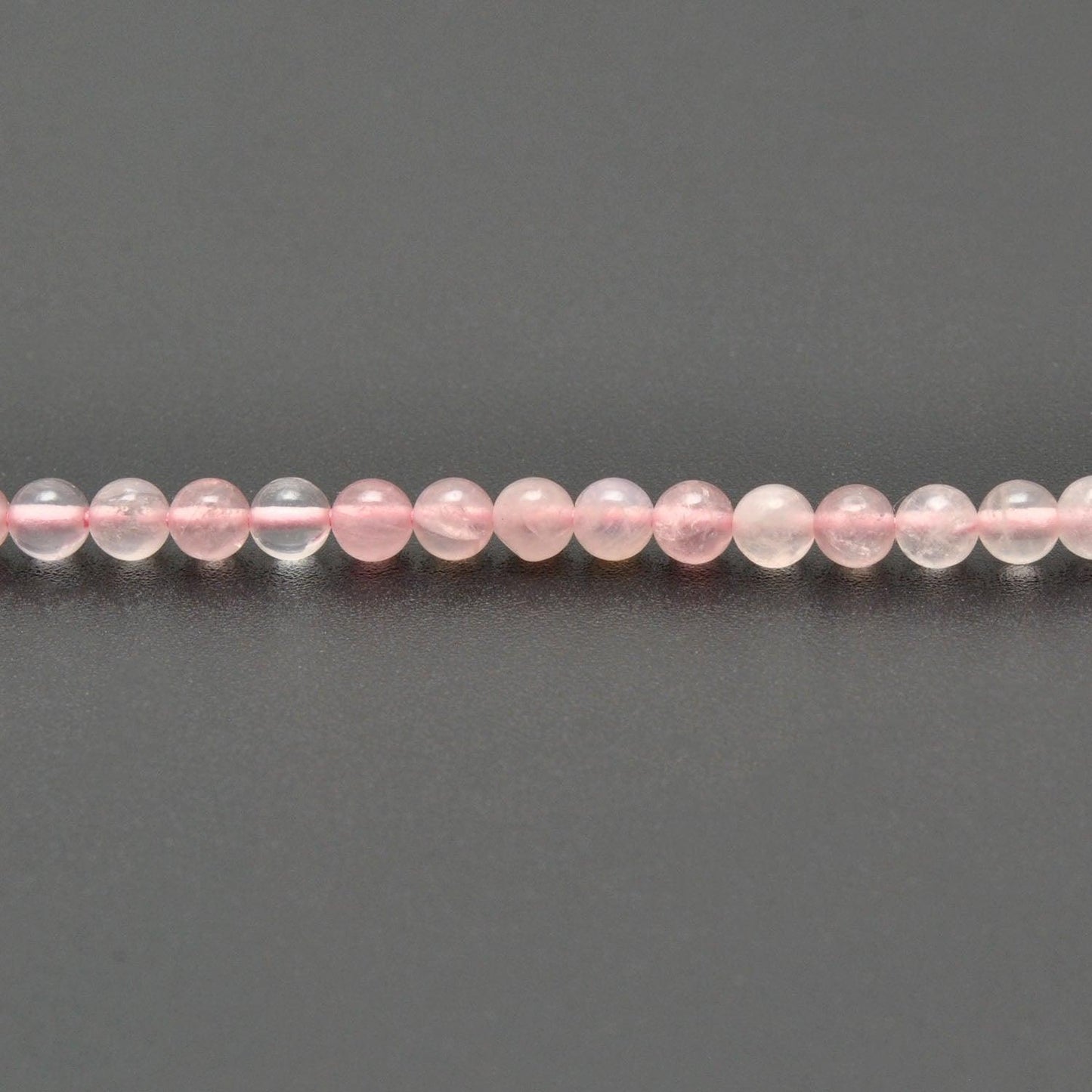 Natural Round Rose Quartz Plain Round Gemstone Beads