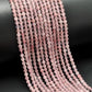 Natural Round Rose Quartz Plain Round Gemstone Beads