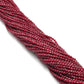 Red Ruby Quartz Round Faceted Gemstone Beads 13.5" Strand
