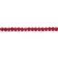 Red Ruby Quartz Round Faceted Gemstone Beads 13.5" Strand