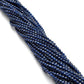 Blue Quartz Round Faceted Gemstone Beads 13.5" Strand