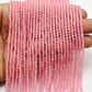 Rose Quartz Faceted Round Gemstone Beads 13.5" Strand