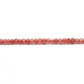 Natural Garnet Faceted Rondelle Gemstone Beads 12" Strand