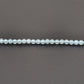 Light Blue Quartz Faceted Round Gemstone Beads 13.5" Strand