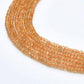 Natural Citrine Rondelle Faceted Gemstone Beads 3-3.5mm 13" Strand