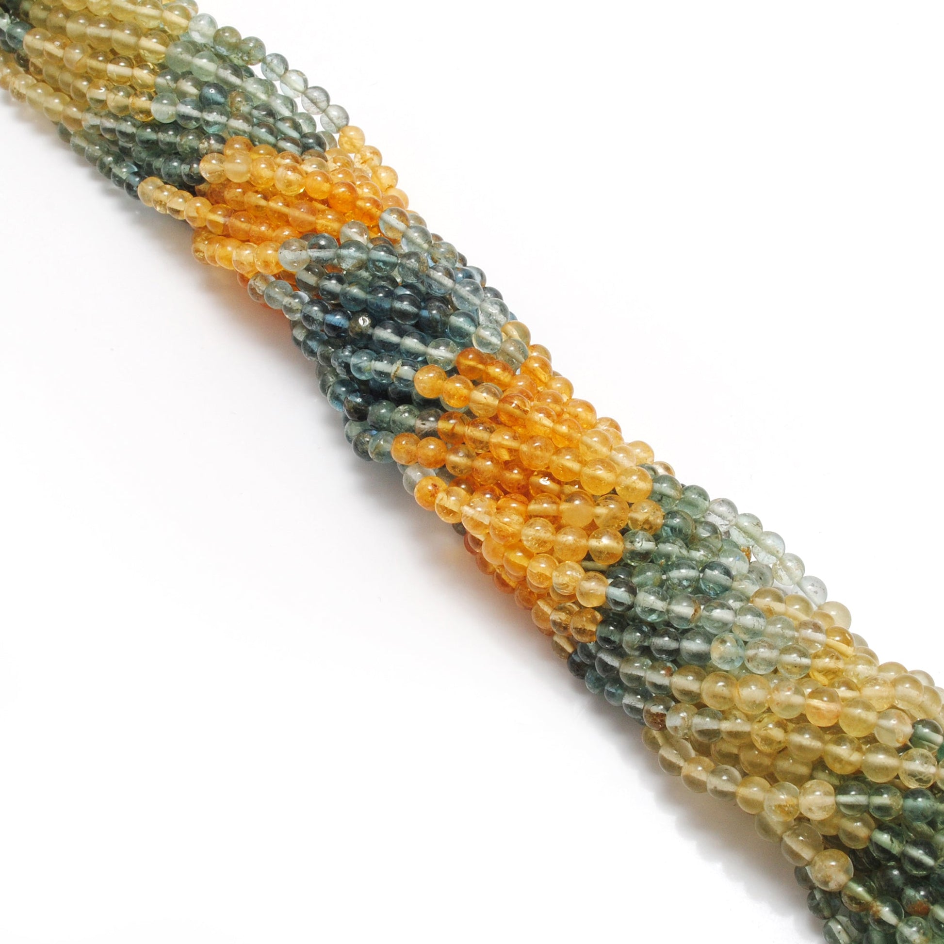 Natural multi aquamarine beads strand, 4-4.5mm plain round, 15-inch with approx. 100 pieces, 4 design options A to D, polished and untreated for jewelry making