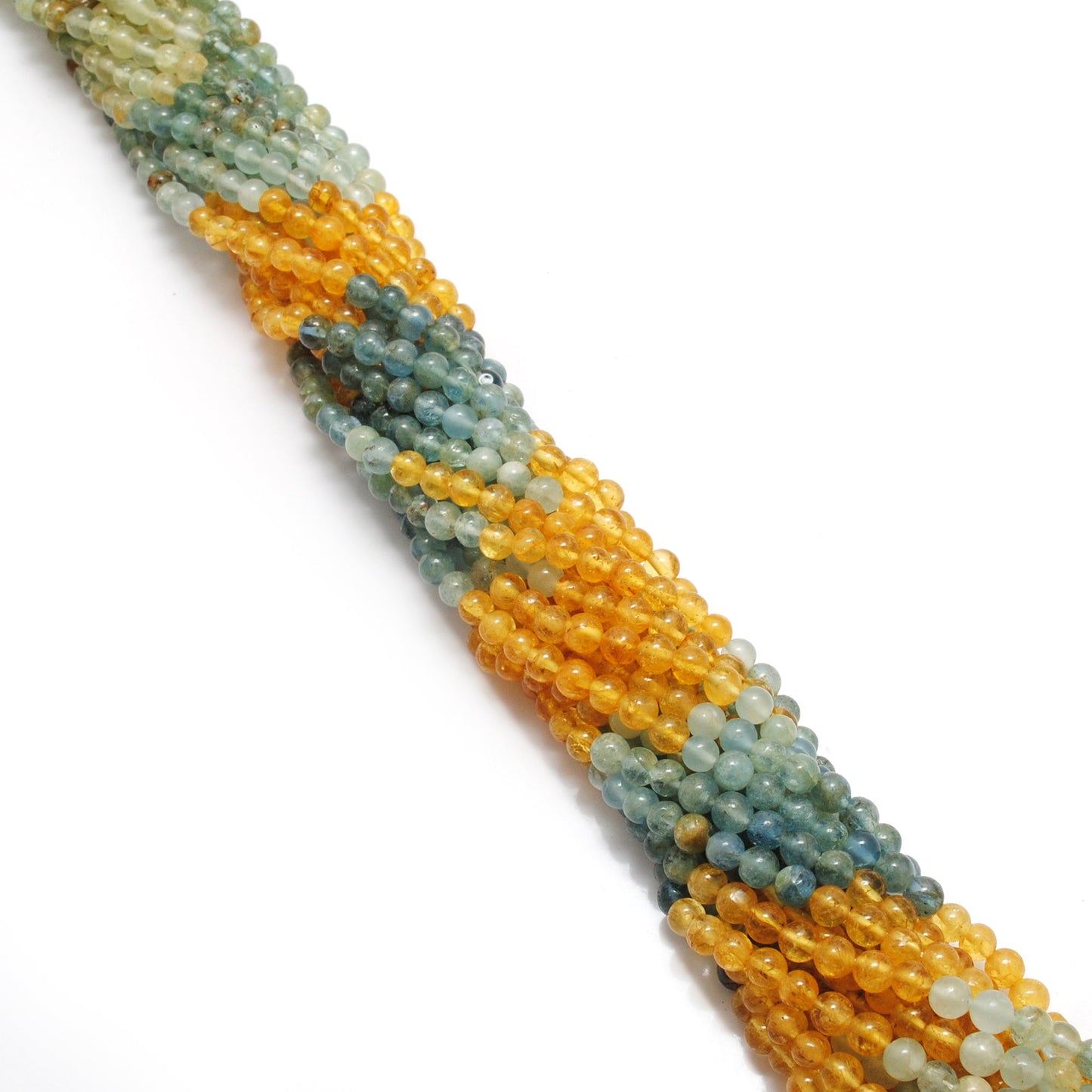 Natural multi aquamarine beads strand, 4-4.5mm plain round, 15-inch with approx. 100 pieces, 4 design options A to D, polished and untreated for jewelry making