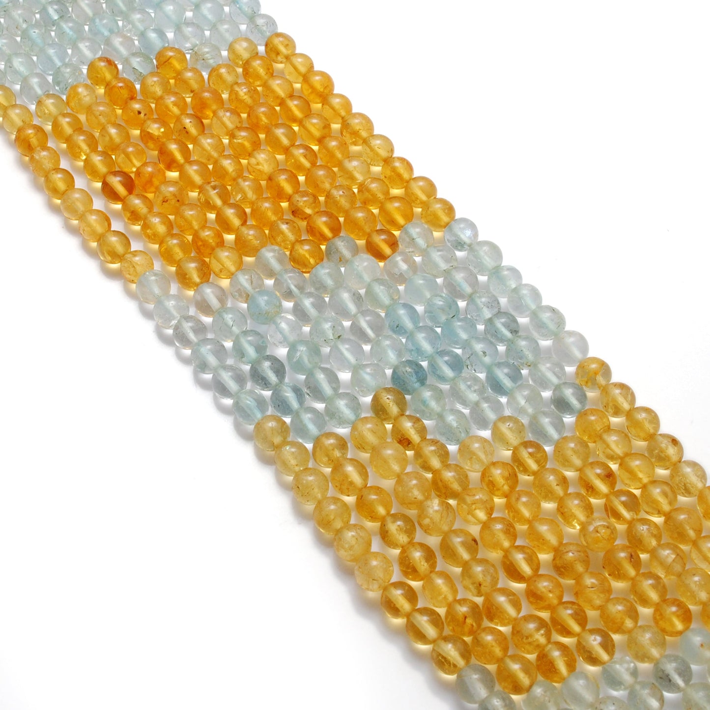 Natural multi aquamarine beads strand, 4-4.5mm plain round, 15-inch with approx. 100 pieces, 4 design options A to D, polished and untreated for jewelry making