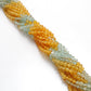 Natural multi aquamarine beads strand, 4-4.5mm plain round, 15-inch with approx. 100 pieces, 4 design options A to D, polished and untreated for jewelry making