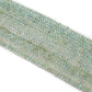 3-3.5 mm Natural Aquamarine Round Gemstone Beads – 15.5" Strand – DIY Jewelry Making