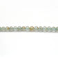 3-3.5 mm Natural Aquamarine Round Gemstone Beads – 15.5" Strand – DIY Jewelry Making