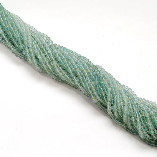 Natural Aquamarine Round Beads, 4-5mm, 15-Inch Strand - view 3