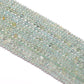 Natural Aquamarine Round Gemstone Beads, 4-5mm – 15" Strand – Handmade Jewelry