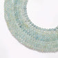 Ocean Blue Aquamarine Gemstone Beads – 5-5.5mm Round – 15" Strand for Jewelry Creators