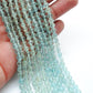Ocean Blue Aquamarine Gemstone Beads – 5-5.5mm Round – 15" Strand for Jewelry Creators