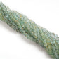 7-9mm Natural Aquamarine Smooth Round Beads - 15" Strand - Healing Crystal Gemstone Strand
