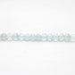 7-9mm Natural Aquamarine Smooth Round Beads - 15" Strand - Healing Crystal Gemstone Strand