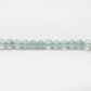 7-9mm Natural Aquamarine Smooth Round Beads - 15" Strand - Healing Crystal Gemstone Strand