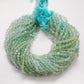Premium Natural Aquamarine Beads – 6-6.5mm Round – 15" Strand for Jewelry Designers