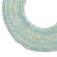 Premium Natural Aquamarine Beads – 6-6.5mm Round – 15" Strand for Jewelry Designers