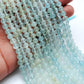 Premium Natural Aquamarine Beads – 6-6.5mm Round – 15" Strand for Jewelry Designers