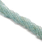 Premium Natural Aquamarine Beads – 6-6.5mm Round – 15" Strand for Jewelry Designers