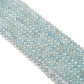 Premium Natural Aquamarine Beads – 6-6.5mm Round – 15" Strand for Jewelry Designers
