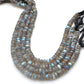 Natural Fire Labradorite Rondelle Gemstone Beads 10.5 inch Strand