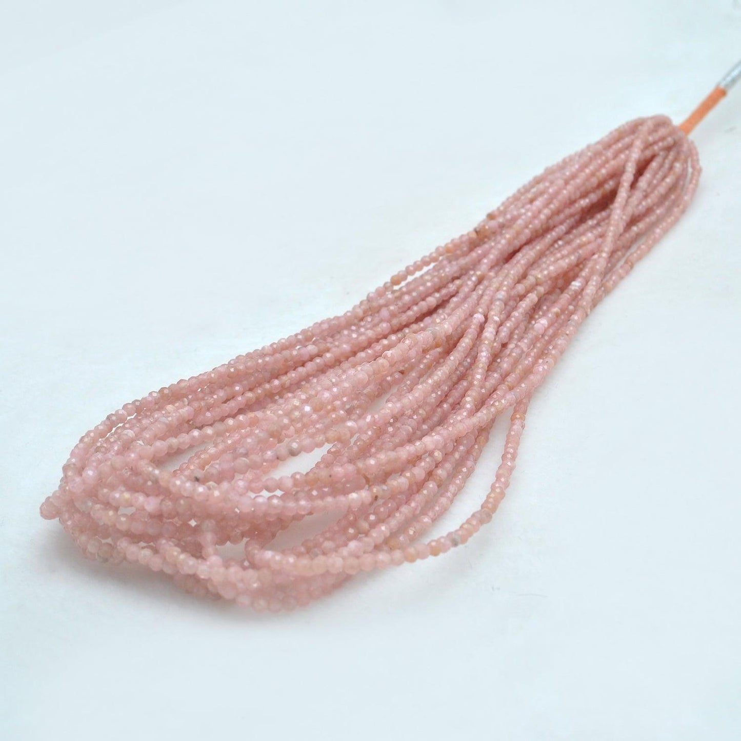 Natural Peach Moonstone Round Gemstone 16" Strand