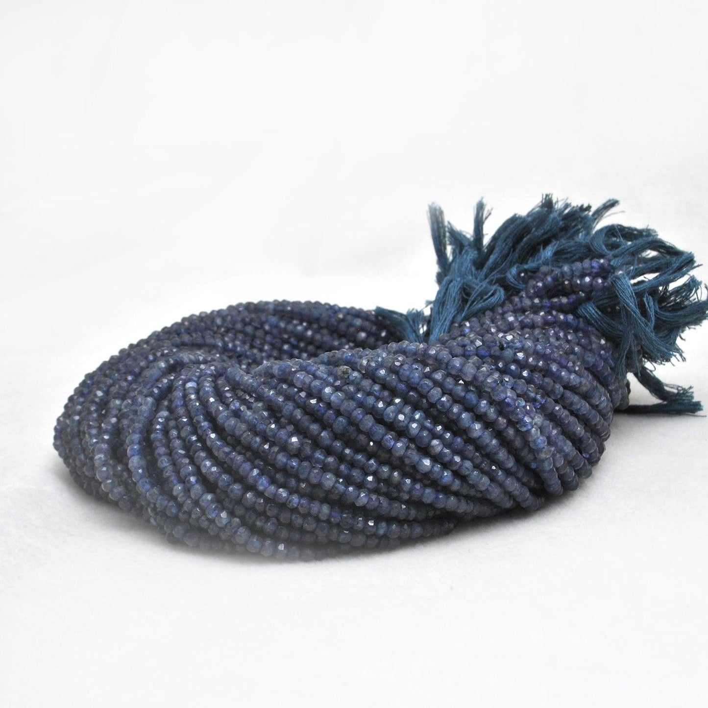 Natural iolite Rondelle Gemstone Beads inch 3mm, 4mm