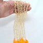 Natural Citrine Plain Teardrop Shape Gemstone 16 inch Strand