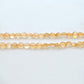 Natural Citrine Faceted Coin Shape Gemstone 14 inch Strand