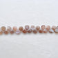 Natural Chocolate Moonstone Faceted Heart Gemstone Beads