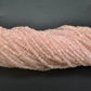 Natural Rose Quartz Plain Button Gemstone Beads 14" Strand