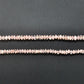 Natural Rose Quartz Plain Button Gemstone Beads 14" Strand