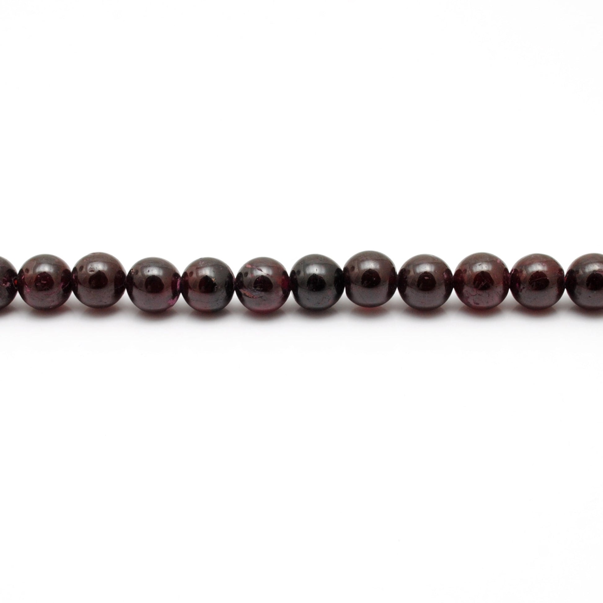 Rhodolite Garnet Round Beads Strand, 4.5-7.5mm, 164 pcs, 16-inch – SAR Gems