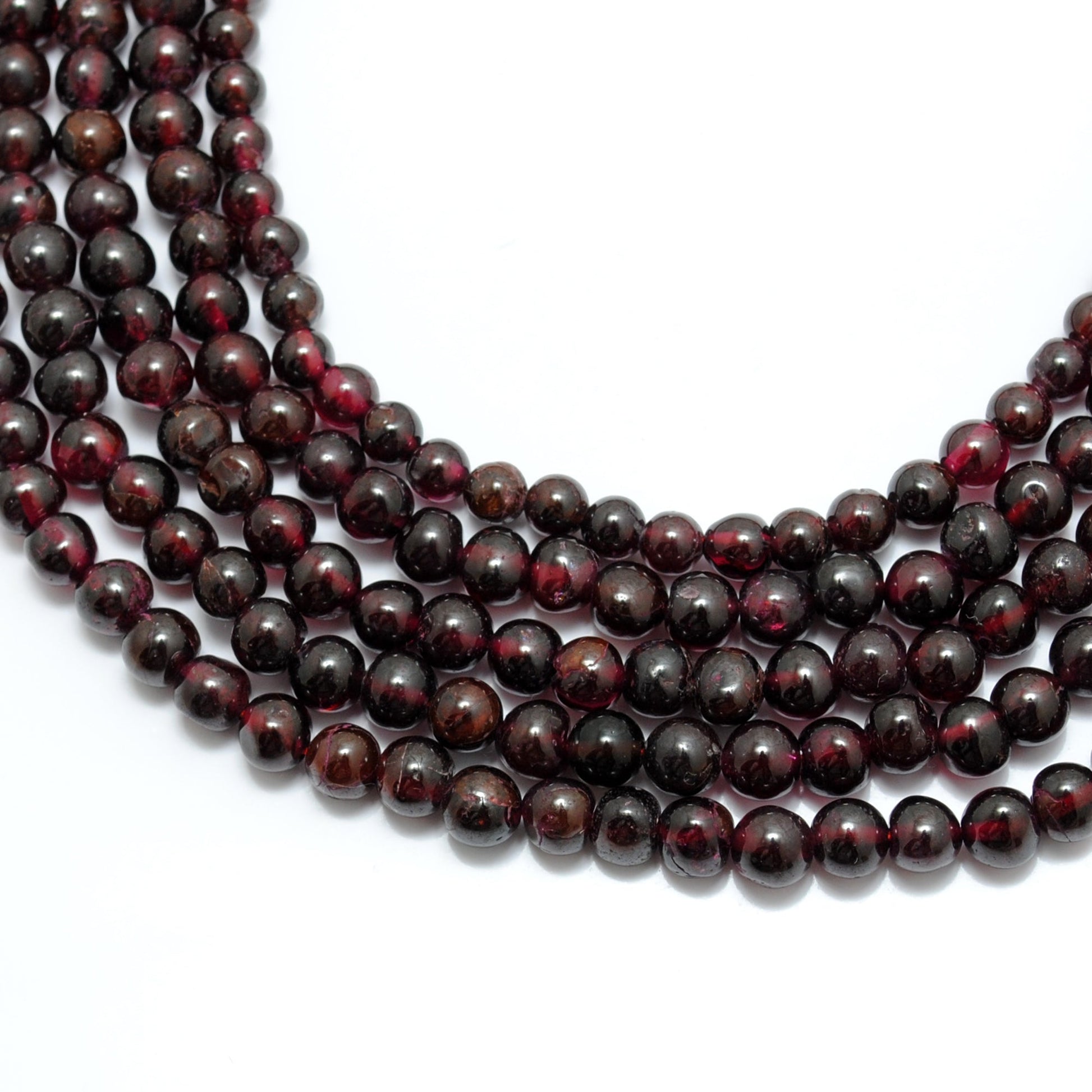 natural rhodolite garnet plain round beads strand 5.5-6mm 160 pcs 14 inch untreated gemstone jewelry beads SAR Gems