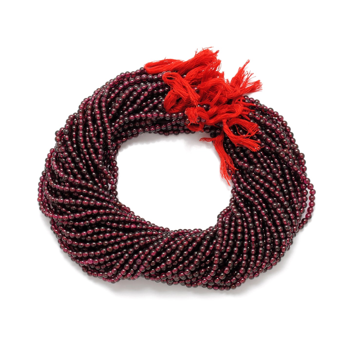 Natural Rhodolite Garnet Beads, Round 5.5-6mm, 160-164 Pcs, 14" Strand – SAR Gems