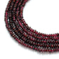 natural rhodolite garnet plain button beads strand, 4-5mm and 4.5-5mm, 14 and 16 inch, 150-160 beads, polished gemstone, SAR Gems
