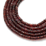 natural rhodolite garnet faceted tyre beads strand, 5-7mm, 160 pcs, 16 inch, 51.40 grams, polished natural gemstone, SAR Gems
