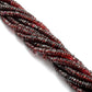 natural rhodolite garnet faceted tyre beads strand, 5-7mm, 160 pcs, 16 inch, 51.40 grams, polished natural gemstone, SAR Gems