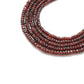 natural garnet faceted rondelle beads strand, 4-5mm and 5-5.5mm, 125 stones, 16 inch, polished untreated red gemstone, SAR Gems