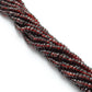 natural garnet faceted rondelle beads strand, 4-5mm and 5-5.5mm, 125 stones, 16 inch, polished untreated red gemstone, SAR Gems