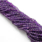 Natural Amethyst Round Gemstone Beads, 4-4.5mm 15" Strand, DIY Jewelry