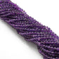 Natural Amethyst Round Gemstone Beads, 4-4.5mm 15" Strand, DIY Jewelry