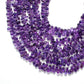 Natural Amethyst Drop Shape AAA Gemstone Beads, Mixed Sizes, 14-Inch Strand